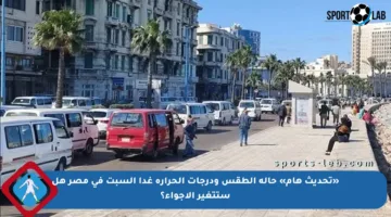 «تحديث هام» حالة الطقس ودرجات الحرارة غدا السبت في مصر هل ستتغير الأجواء؟